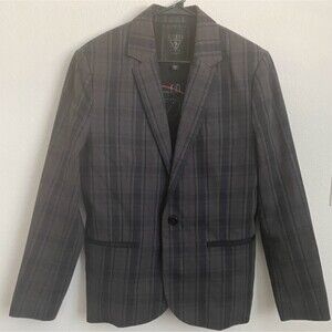 Guess Men's Plaid Academia Blazer M